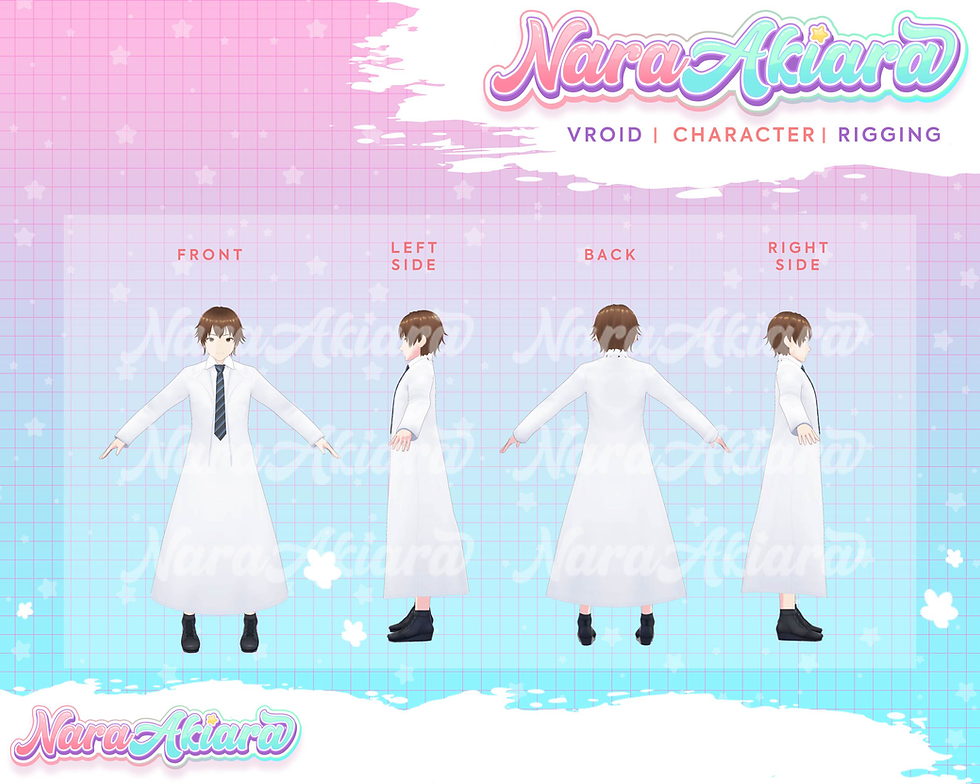 縮圖：Stream with Style Using our Unique Akazman 3D Vroid Model at 3D Character Hub