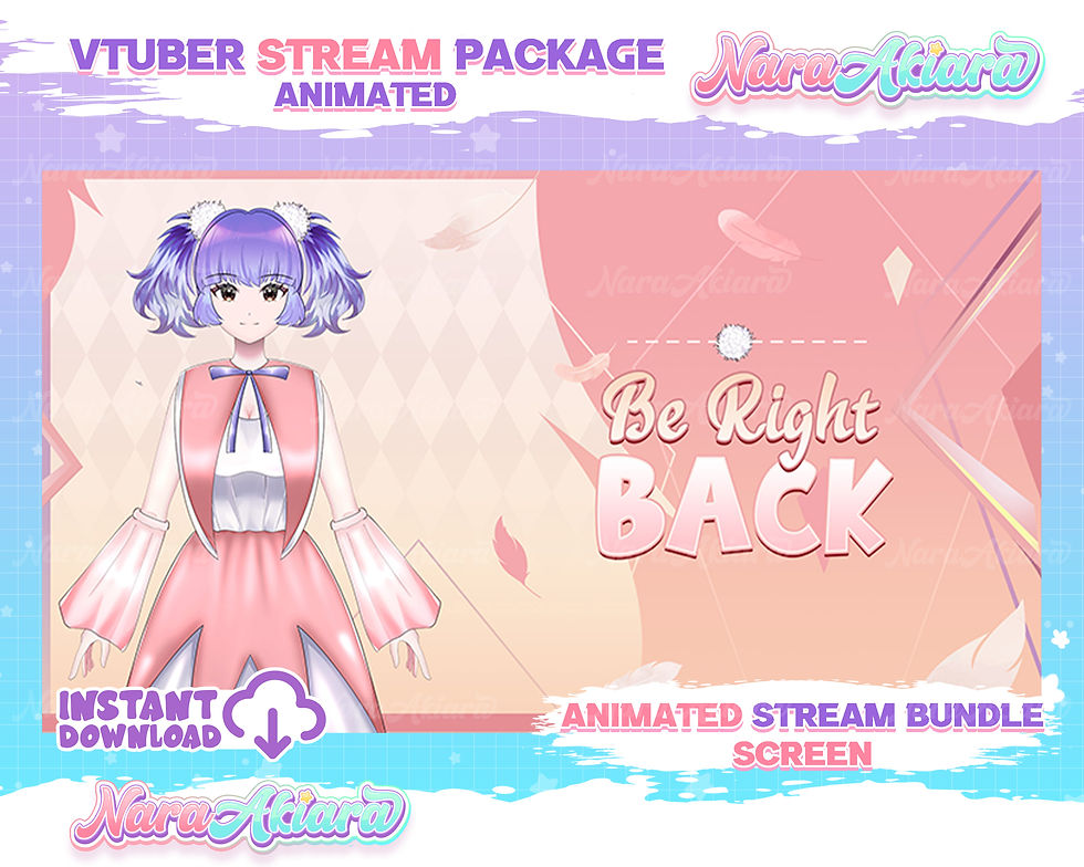 サムネイル： Immerse Your Viewers with the Anime Girl Fantasy Overlay Stream Package