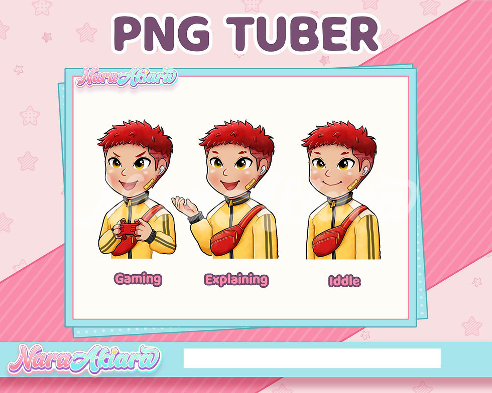 Thumbnail: Unique Charm of Red Hair Boy PNG Tuber to Enliven Live Streams