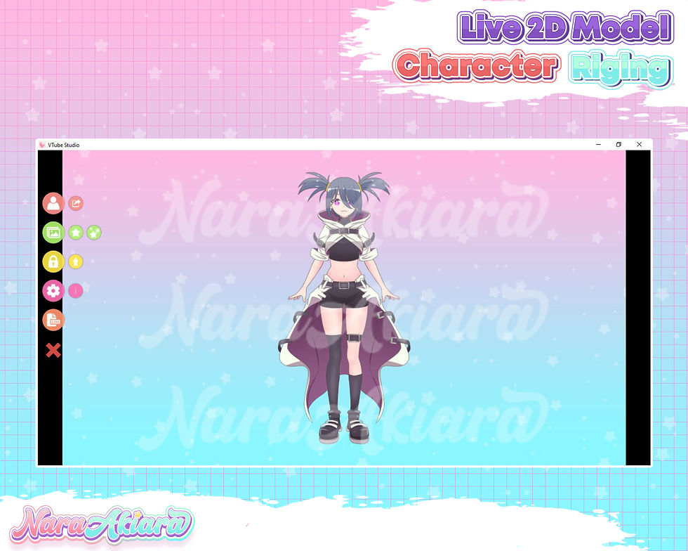 Thumbnail: Elevate your Vtuber Stream with our Live2D Model Anime Braided Blue Hair Girl