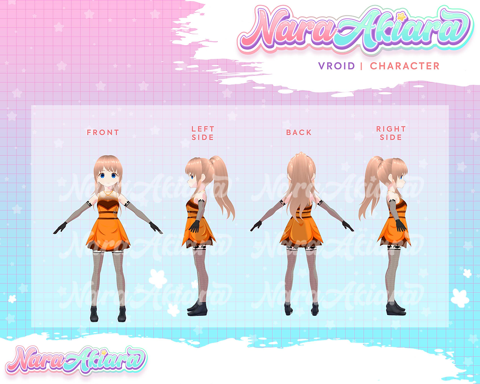 サムネイル： Unleash Your Halloween Spirit with Our 3D Vroid Blonde Hair Girl Model