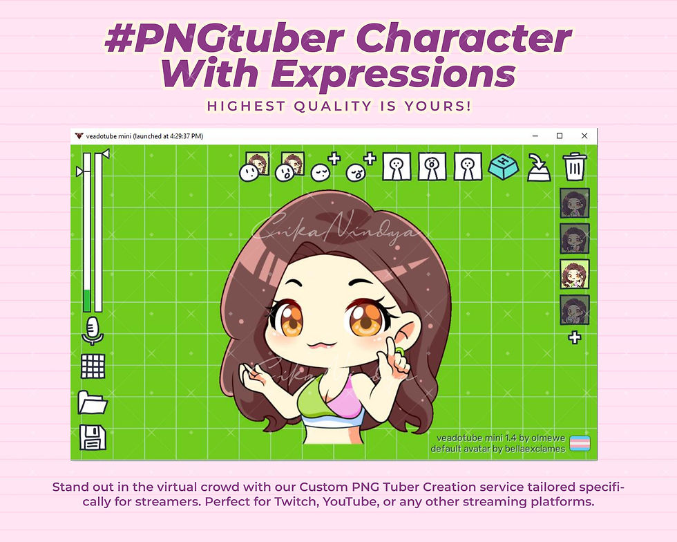 Thumbnail: Dynamic PNG Tuber Character - Perfect for Engaging Streaming