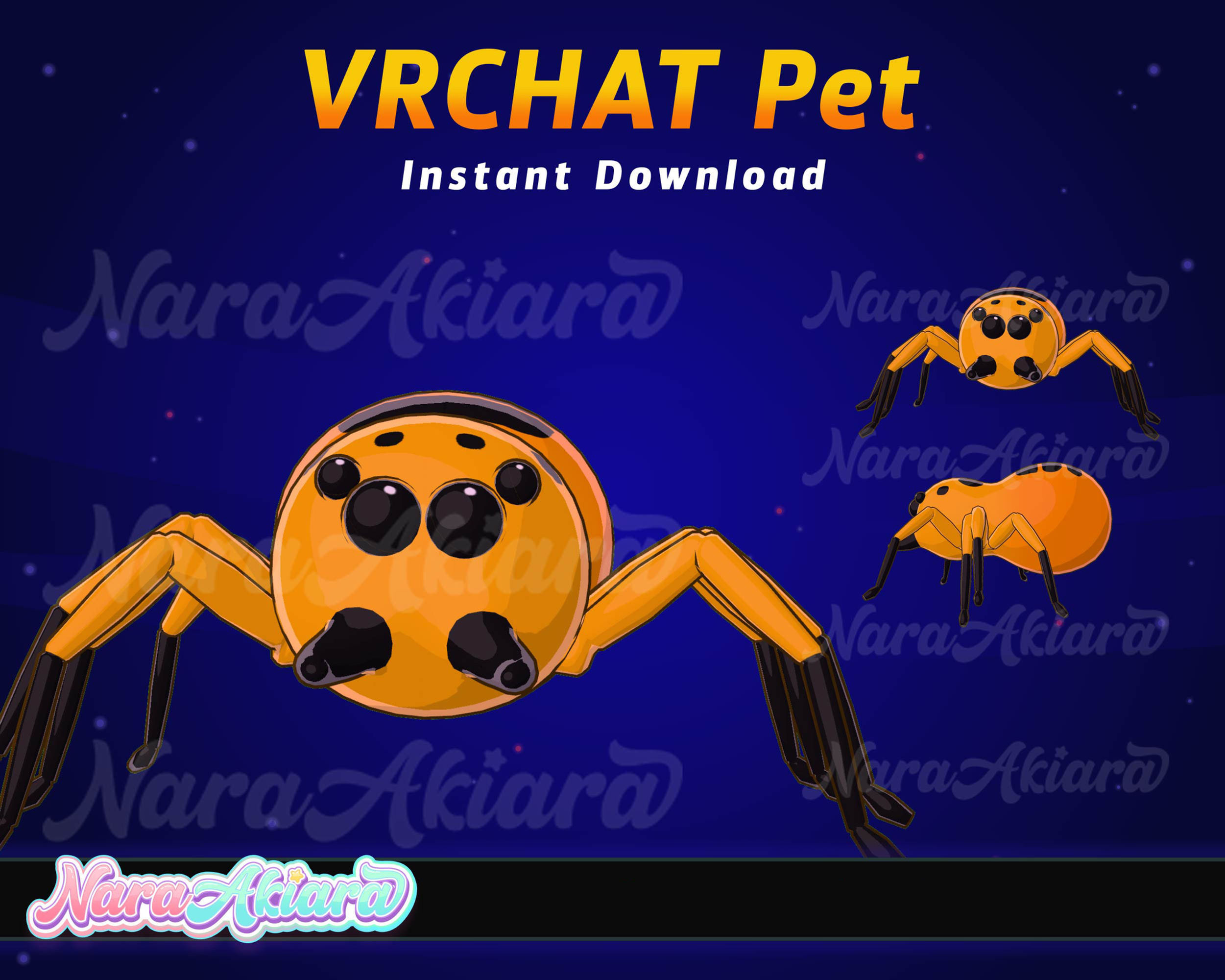 Experience the Virtual Thrill with Our Animated Spider Pet Companion for VRChat