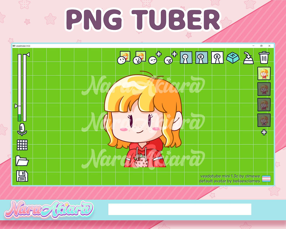 Thumbnail: Level up Your Live Streaming with the Adorable Chibi Blonde Hair PNGTuber