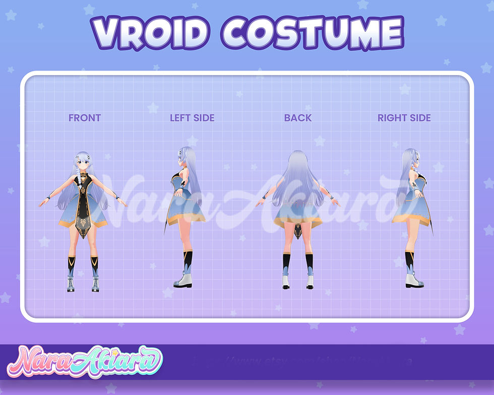 Thumbnail: Experience Opulence with the Emerald Luxurious Dress in 3D Vroid Costume