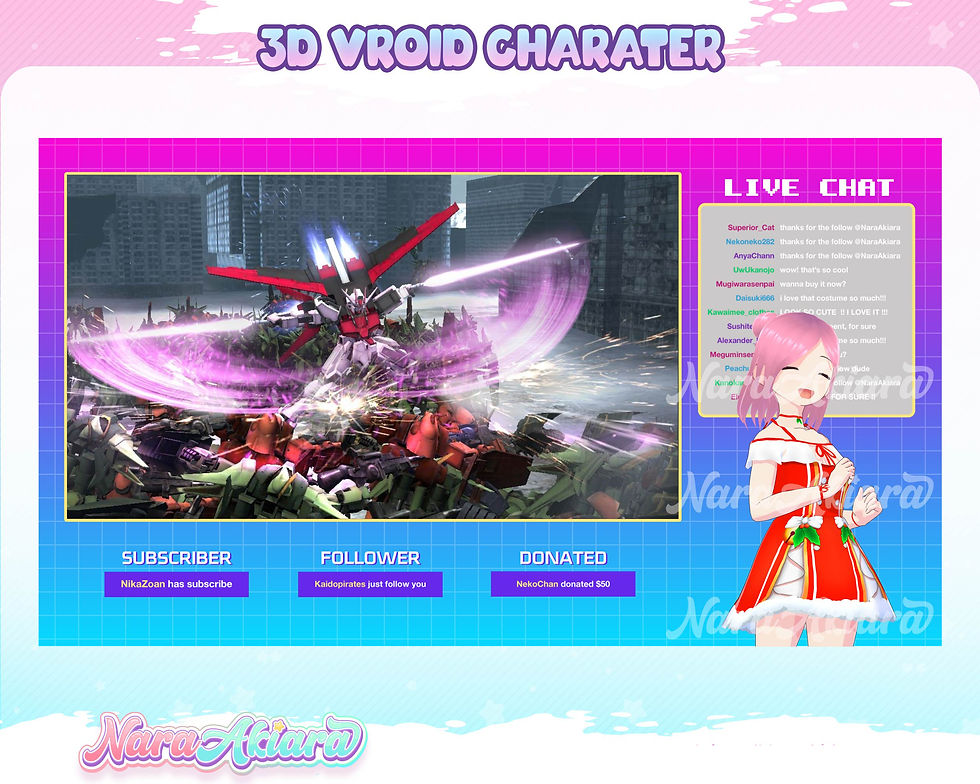 Thumbnail: Step into a Winter Wonderland with 3D Vroid Model Anime Hanna Chan Christmas