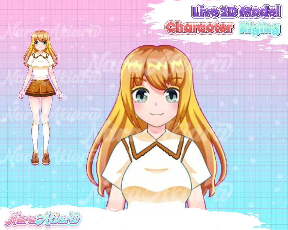 Thumbnail: Experience the Vibrant Persona of the Yellow Hair Young Girl in Vtuber Live2d