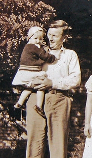 Ray Hiltz holding Marion Kaulback