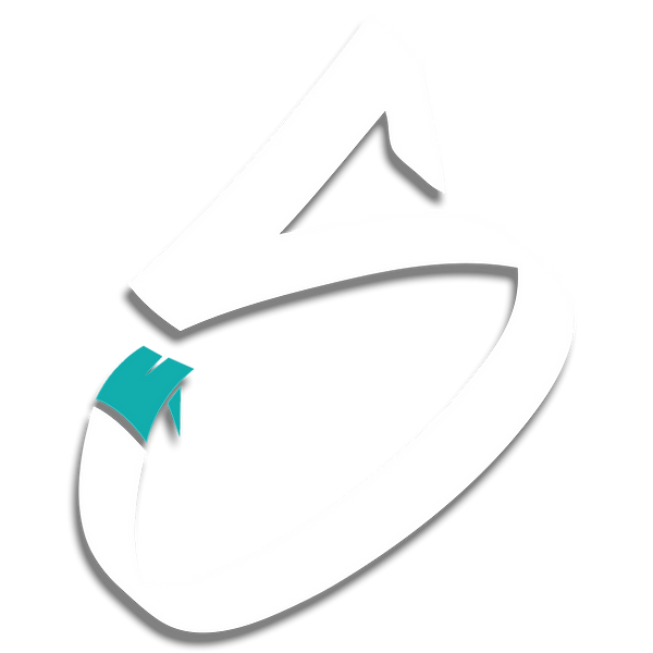 DJ S-CODE Logo White-Cyan 2 with Shadow.png