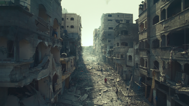 NATURE - IMMEUBLES DÉTRUITS DANS LA BANDE DE GAZA ©AFP - Hope Production - Calt Production 2024