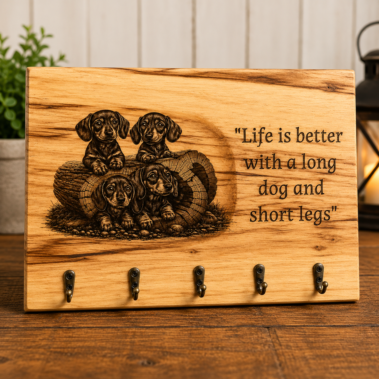 Dachshund Wall Hook & Key Holder