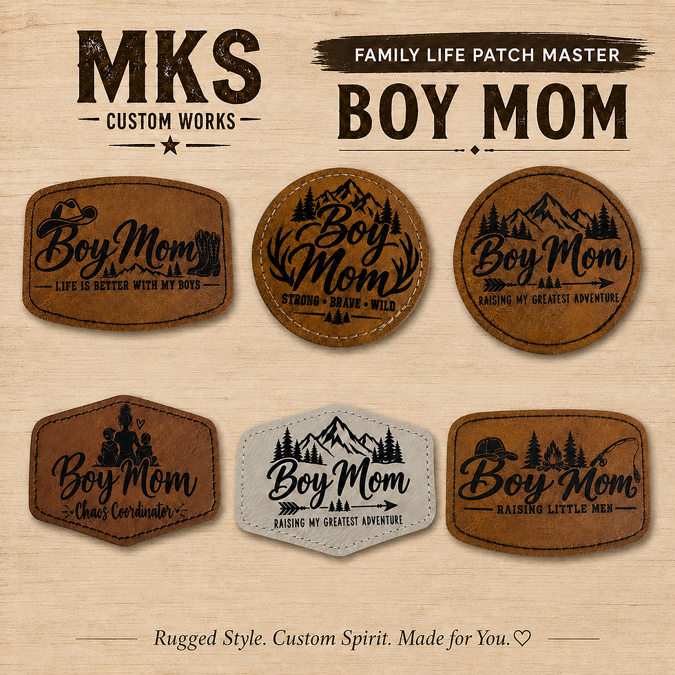 Thumbnail: MKS Family Life – Boy Mom Patch Collection