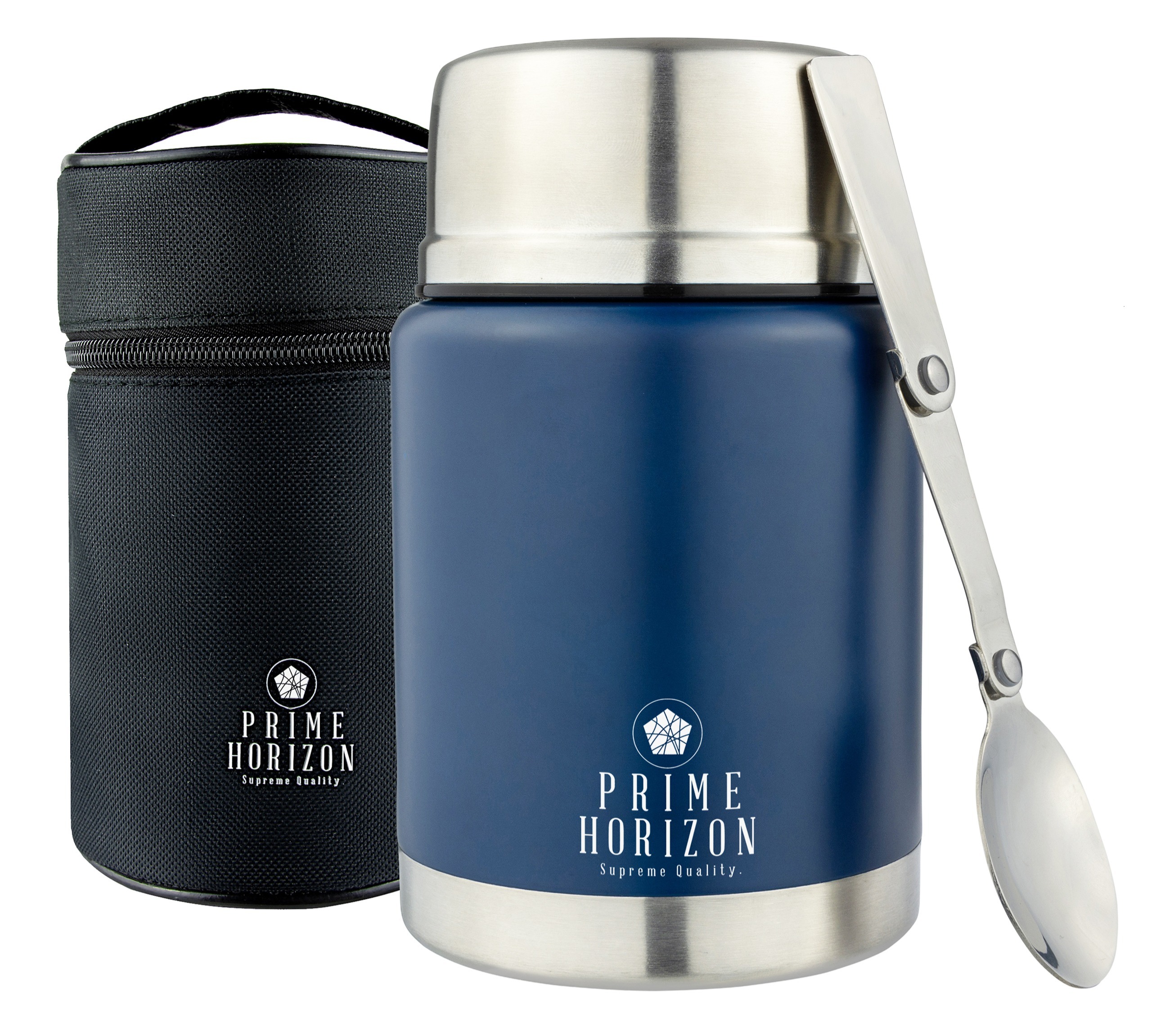 Prime Horizon Thermos Food Flask 500ml Stainless Steel Vacuum Insulated