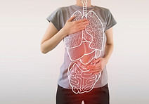 digital composite of highlighted red internal organs suffering from serious disease.jpg