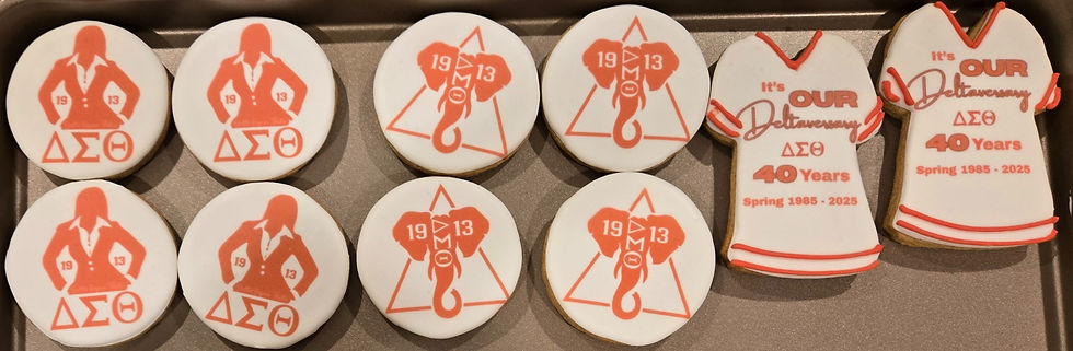 Delta Sigma Theta Edible Art Cookies