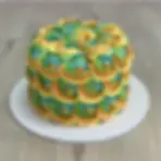 Multi-Coloured Rosette Cake