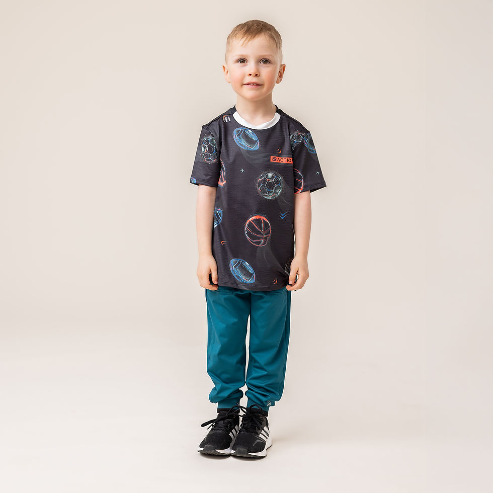 Miniature : NANÖ T-shirt athlétique F25A8108 - Noir (4 à 14 ans)