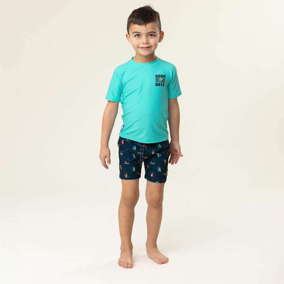 Miniature : NANÖ  T-shirt UV maillot S25S20103 - Turquoise (2-14 ans)