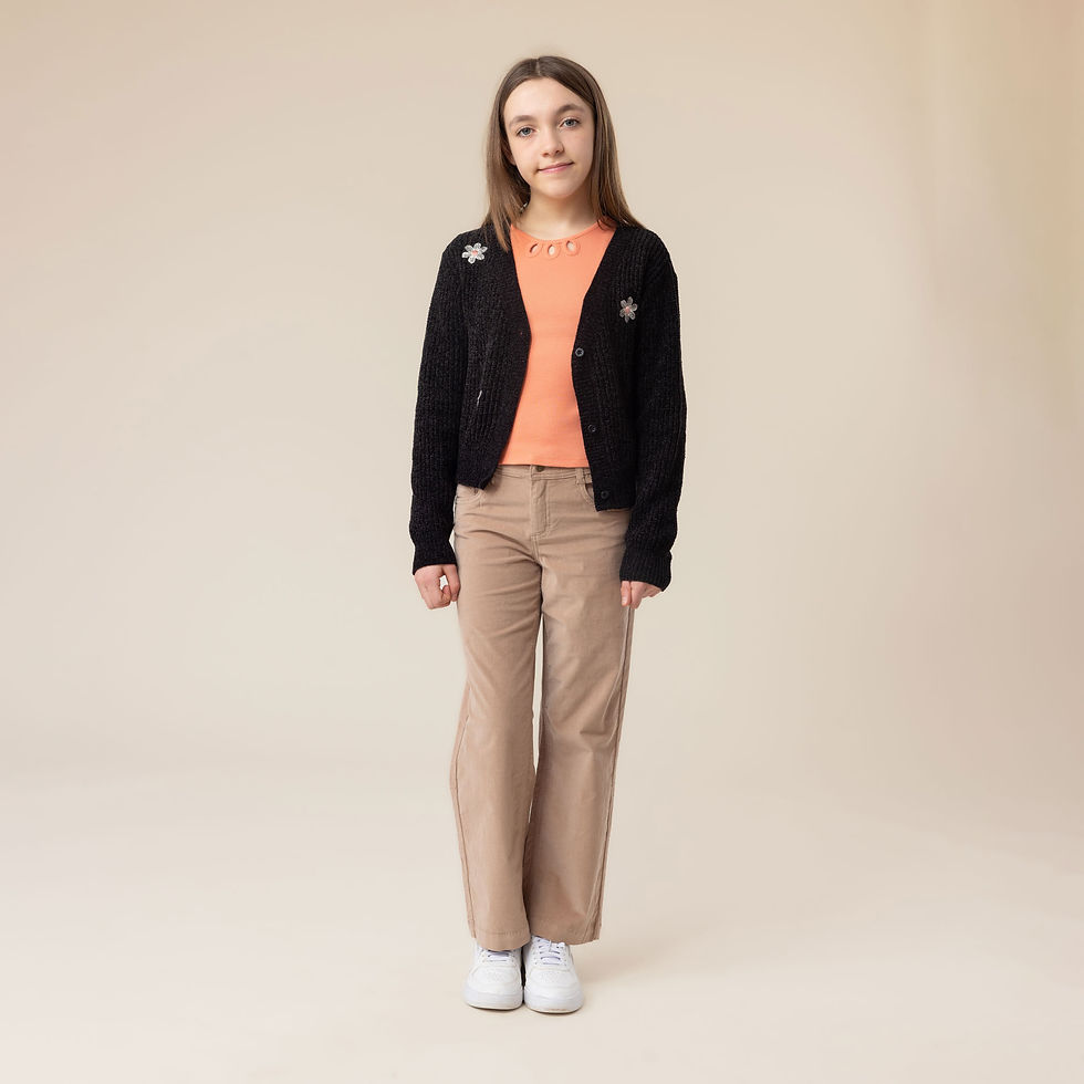 Miniature : NANÖ Cardigan F2602-05 - Noir (4-14 ans)