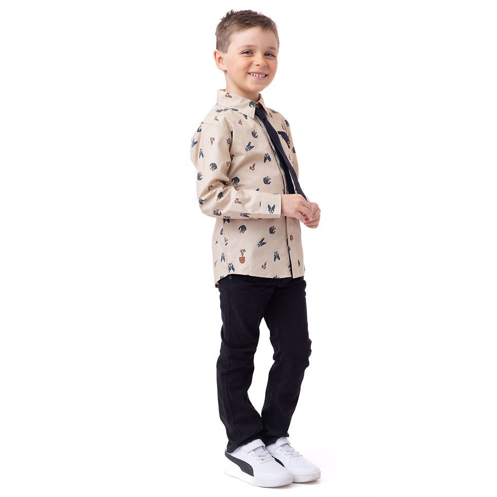 Miniature : NANÖ NOËL Chemise F242505 - Beige (2-14 ans)