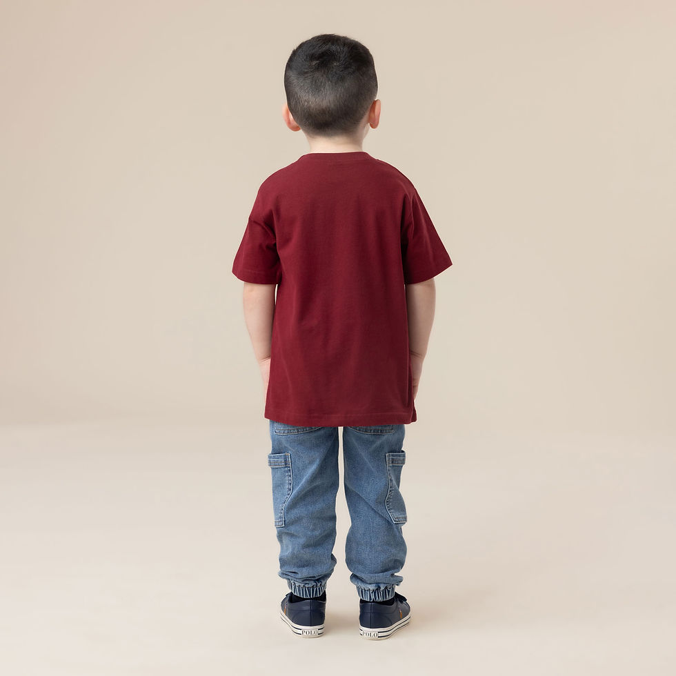 Miniature : NANÖ T-shirt promo jeep - Bourgogne (2-14 ans)
