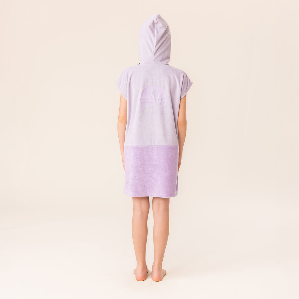Miniature : NANÖ Poncho de plage - Lilas (2-14 ans)