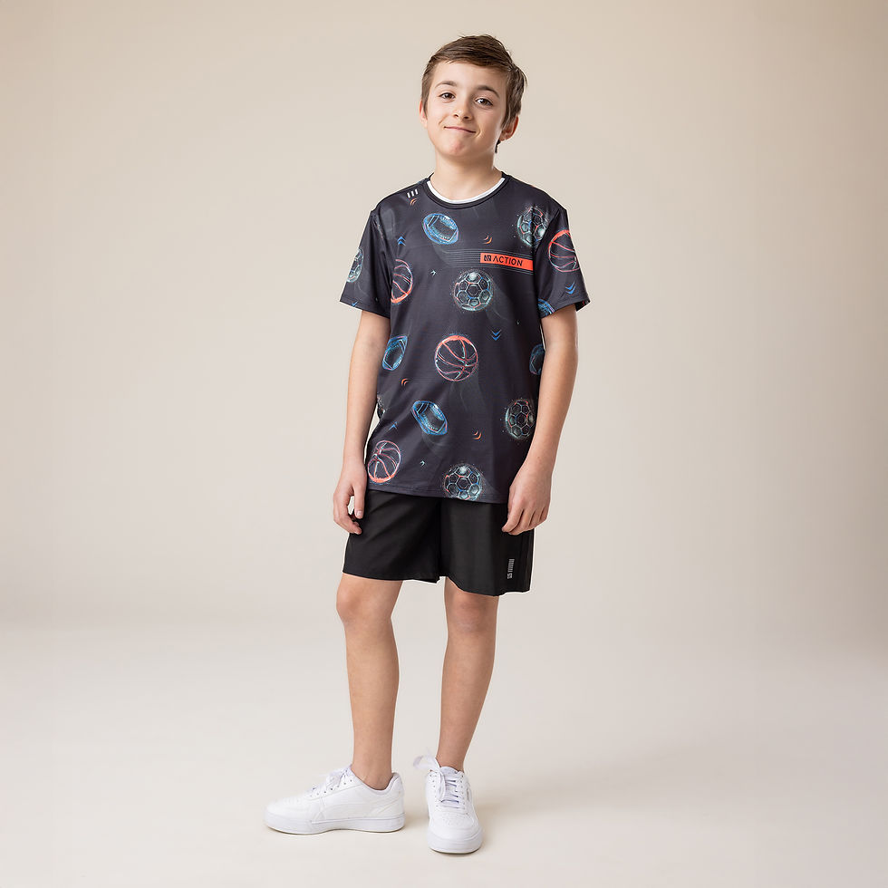 Miniature : NANÖ T-shirt athlétique F25A8108 - Noir (4 à 14 ans)