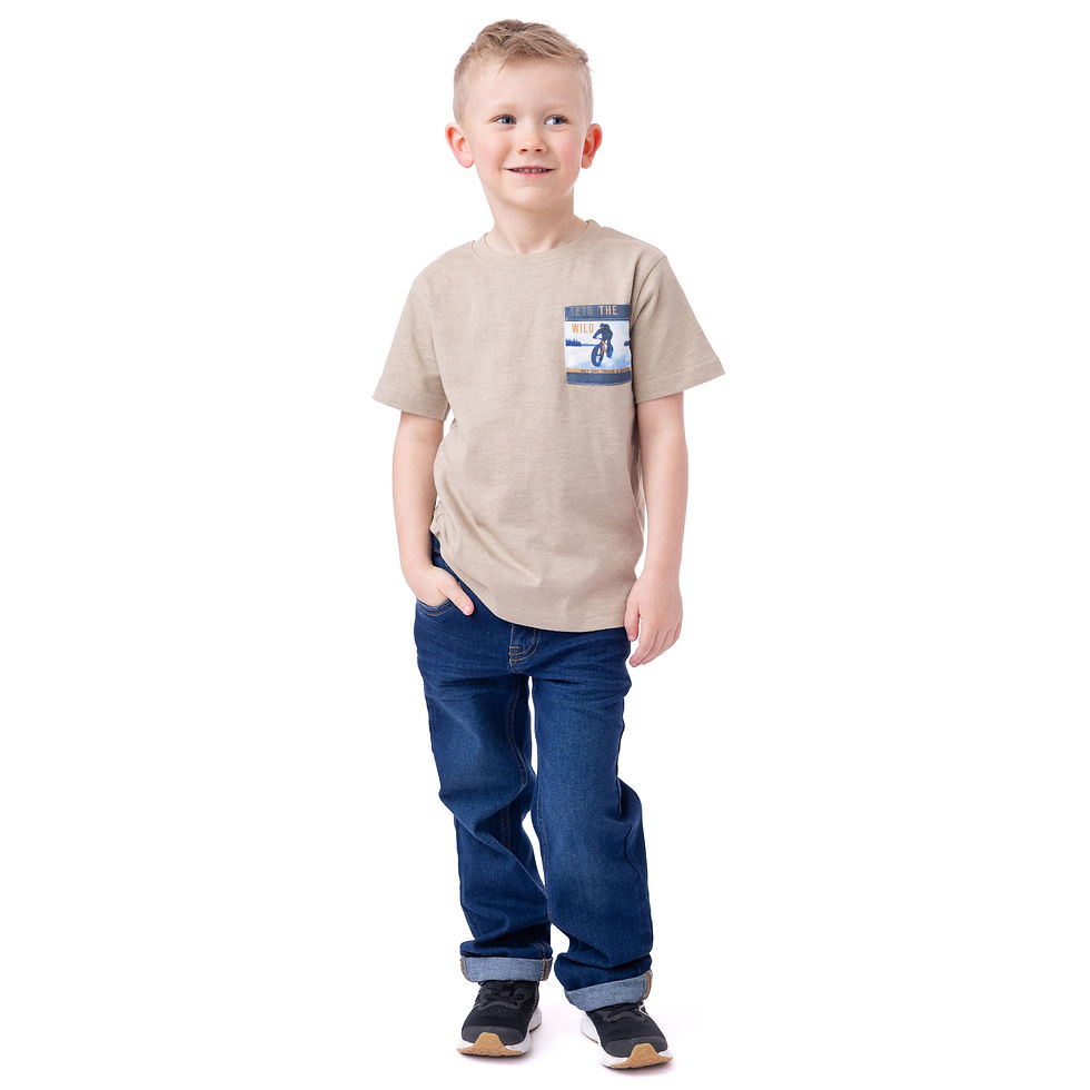 Miniature : NANÖ T-shirt -  Beige chiné (2-6 ans)