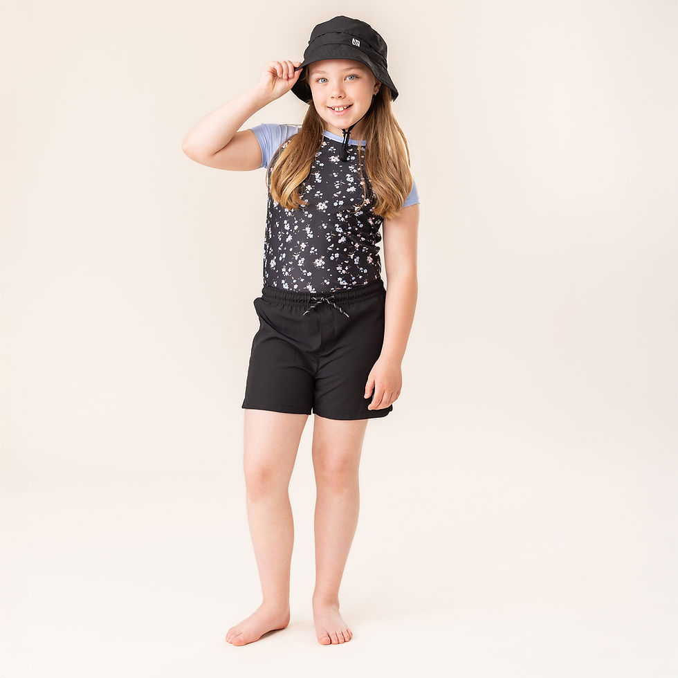 Miniature : NANÖ Short maillot fille BSBF400-2 - Noir (4-14 ans)