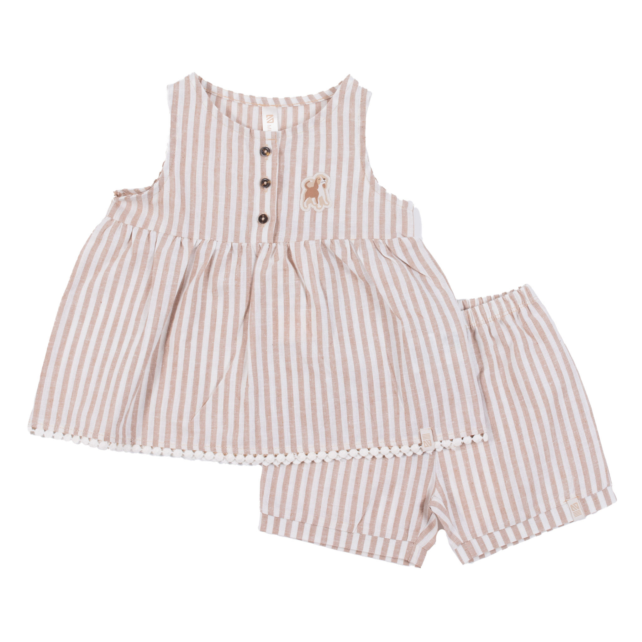 NANÖ MINI Ensemble camisole deux pièces - Beige (3-24 mois)
