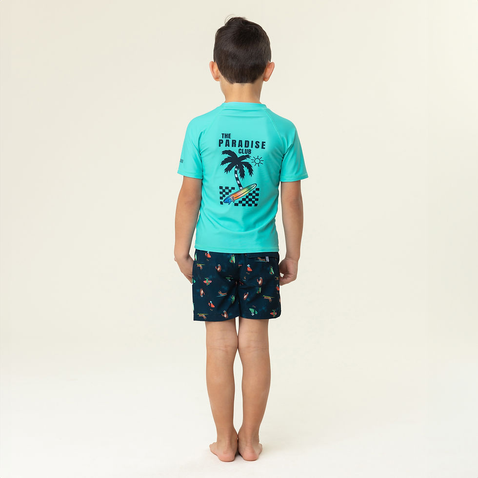 Miniature : NANÖ  T-shirt UV maillot S25S20103 - Turquoise (2-14 ans)