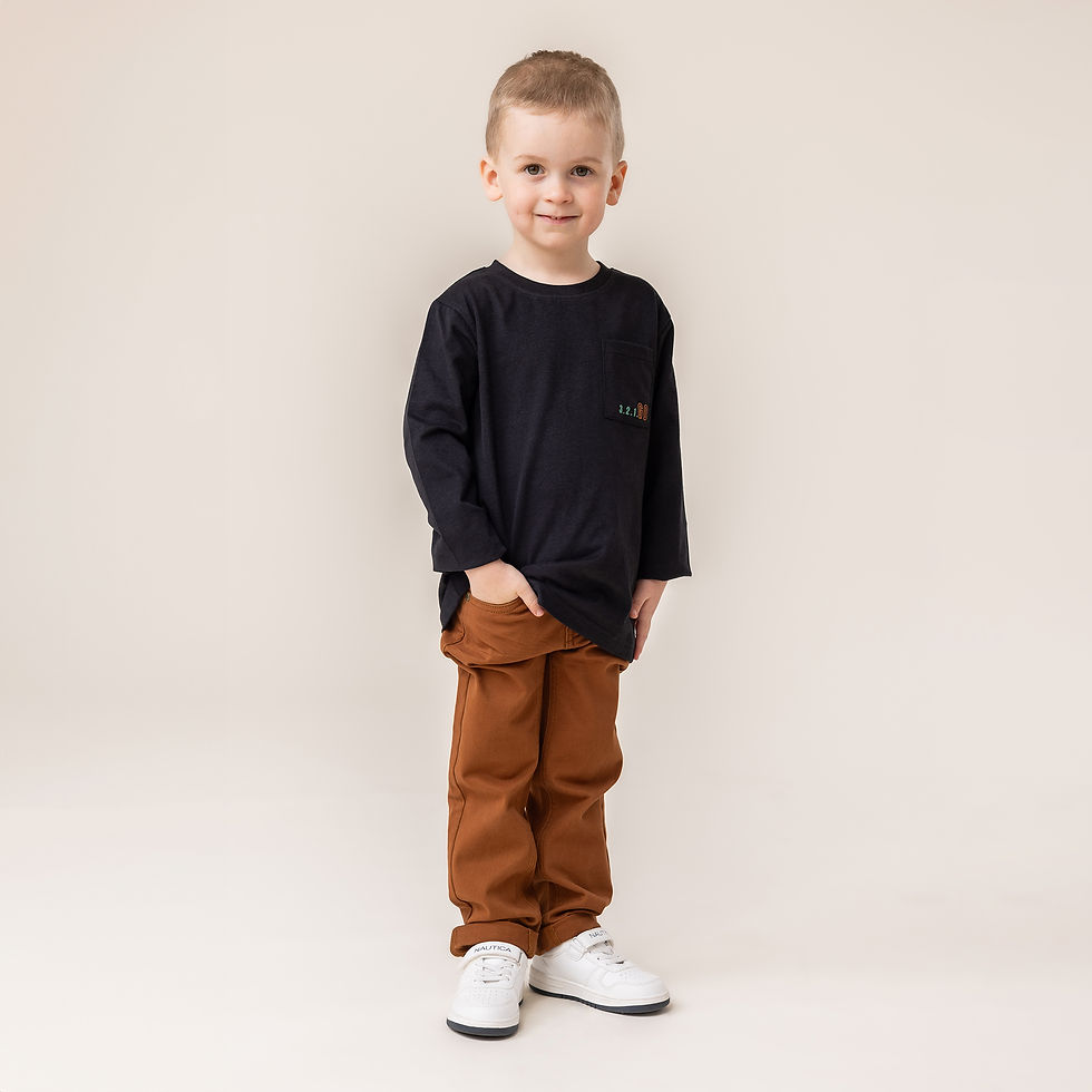 Miniature : NANÖ T-shirt à manches longues F250109 - Noir (2-14 ans)