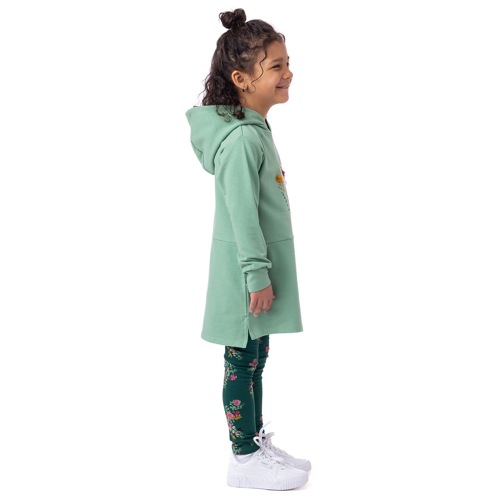 Miniature : NANÖ Tunique à capuchon - Vert (2-6 ans)