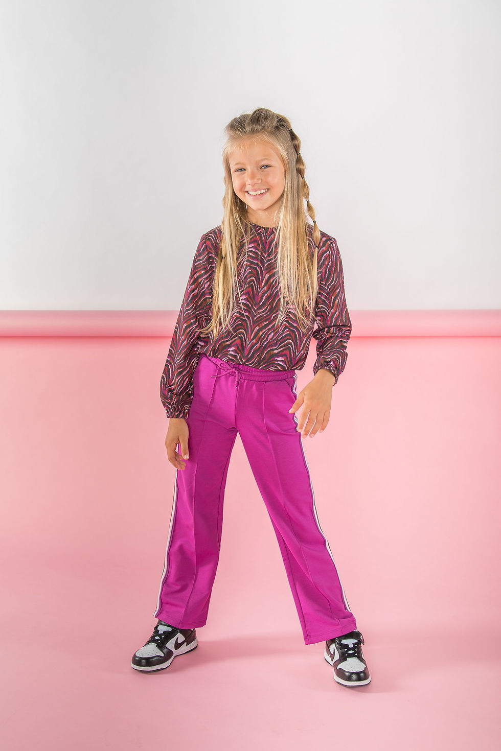 Miniature : B.NOSY Pantalon Poppy - Violet électrique (4-14 ans)