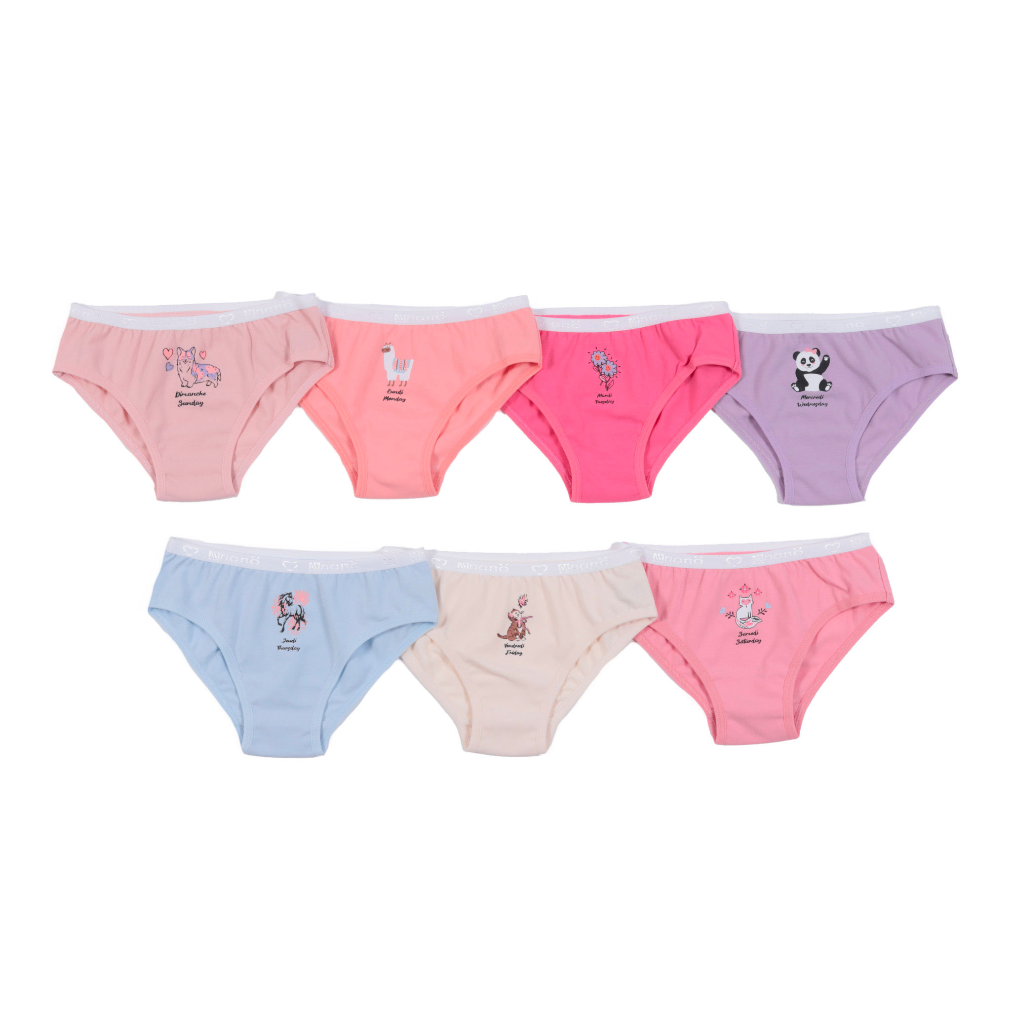NANÖ Culotte paquet de 7 F26SV10 - Multicolore (2 à 12 ans)