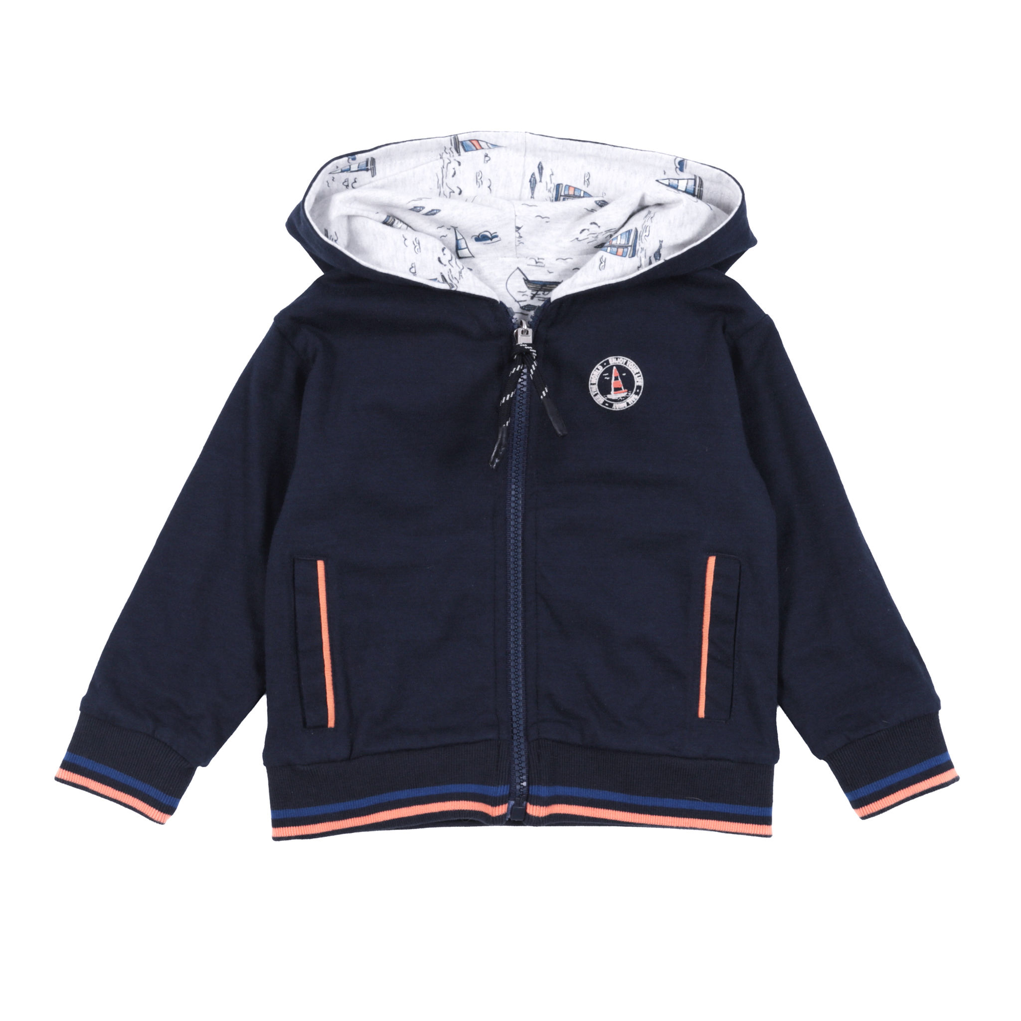 NANÖ Veste à capuchon réversible S2651-07 - Marine (3-24 m