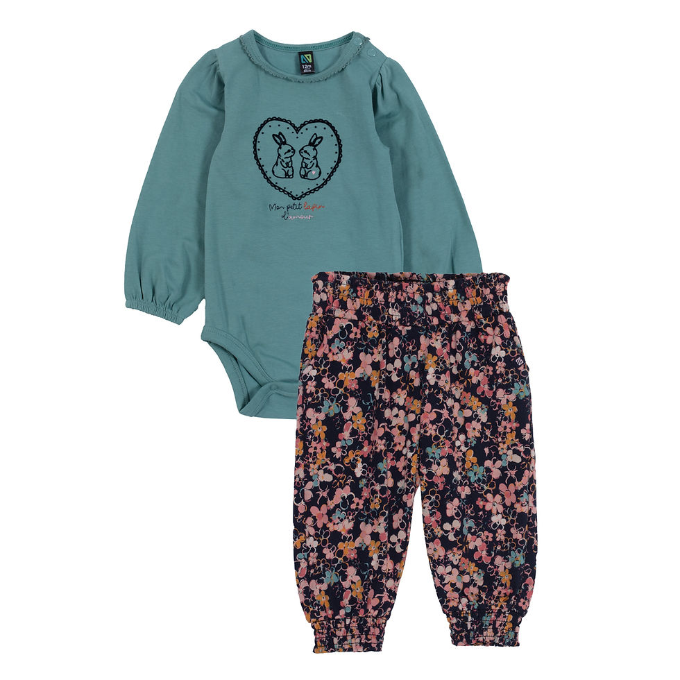 NANÖ Ensemble cache-couche deux pièces - Menthe (3 à 24 mois)