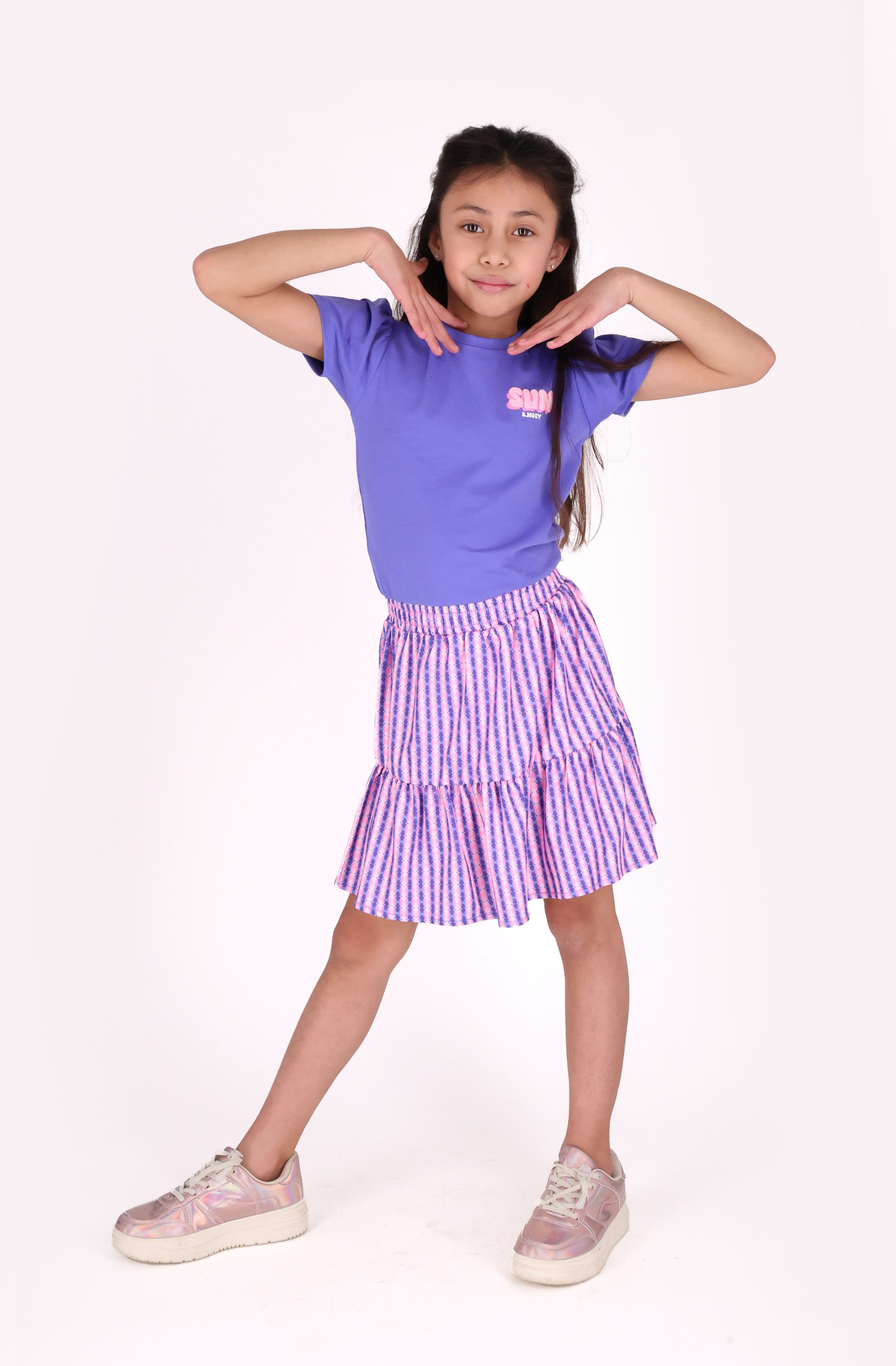 B.NOSY Robe Dunya 5815 175 - Bleu violacé (5-14 ans)