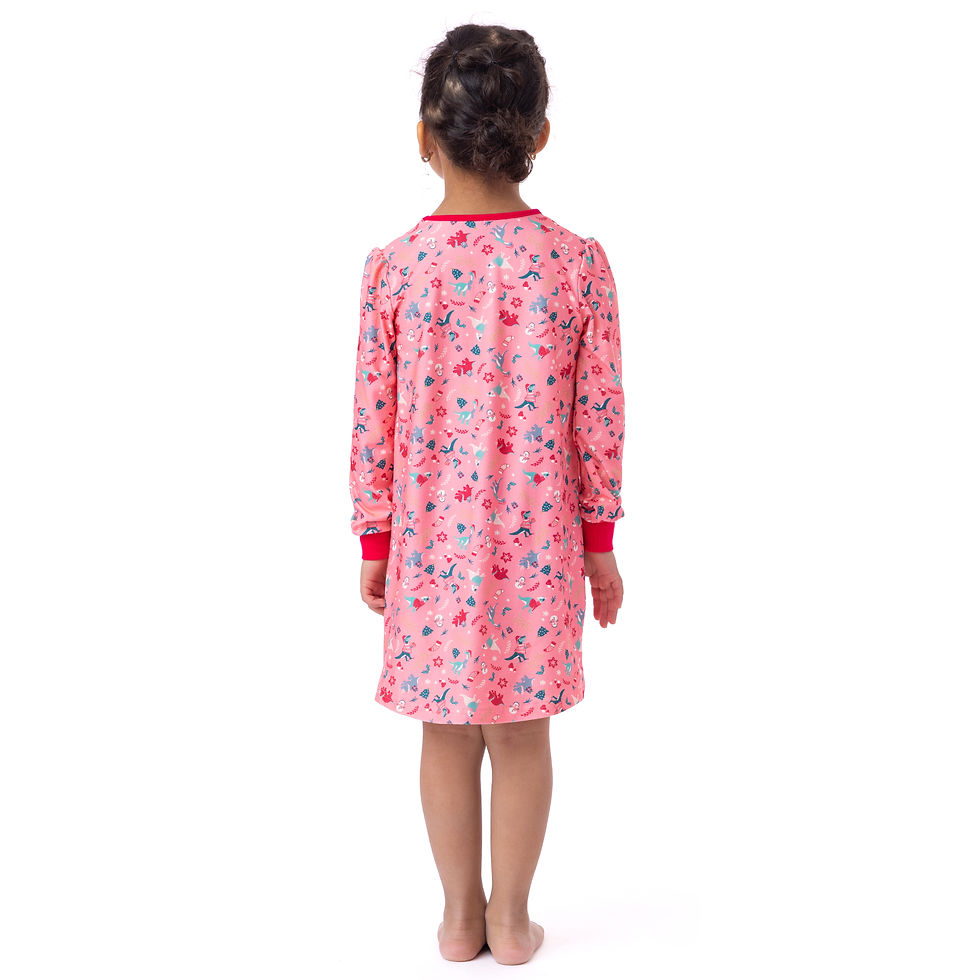 Miniature : NANÖ NOËL Robe de nuit F24P80 - Corail (2-12 ans)
