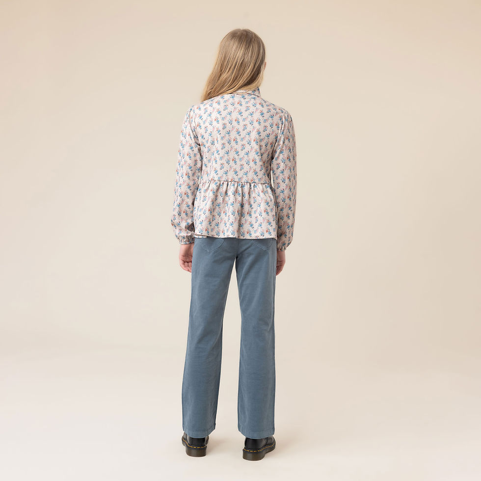 Miniature : NANÖ Pantalon en corduroy F2606-11 - Bleu pâle (2-14 ans)