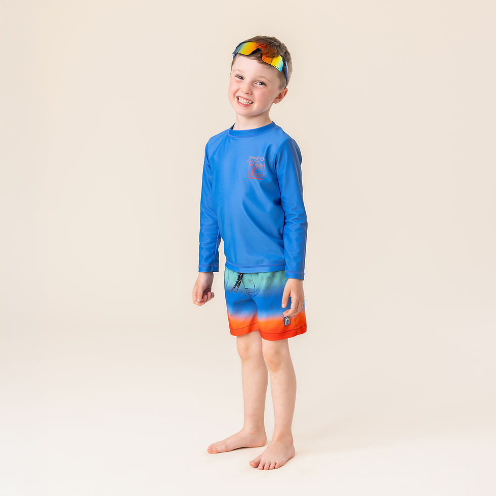 Miniature : NANÖ Short maillot UV S26S201-12 - Bleu (2-14 ans)