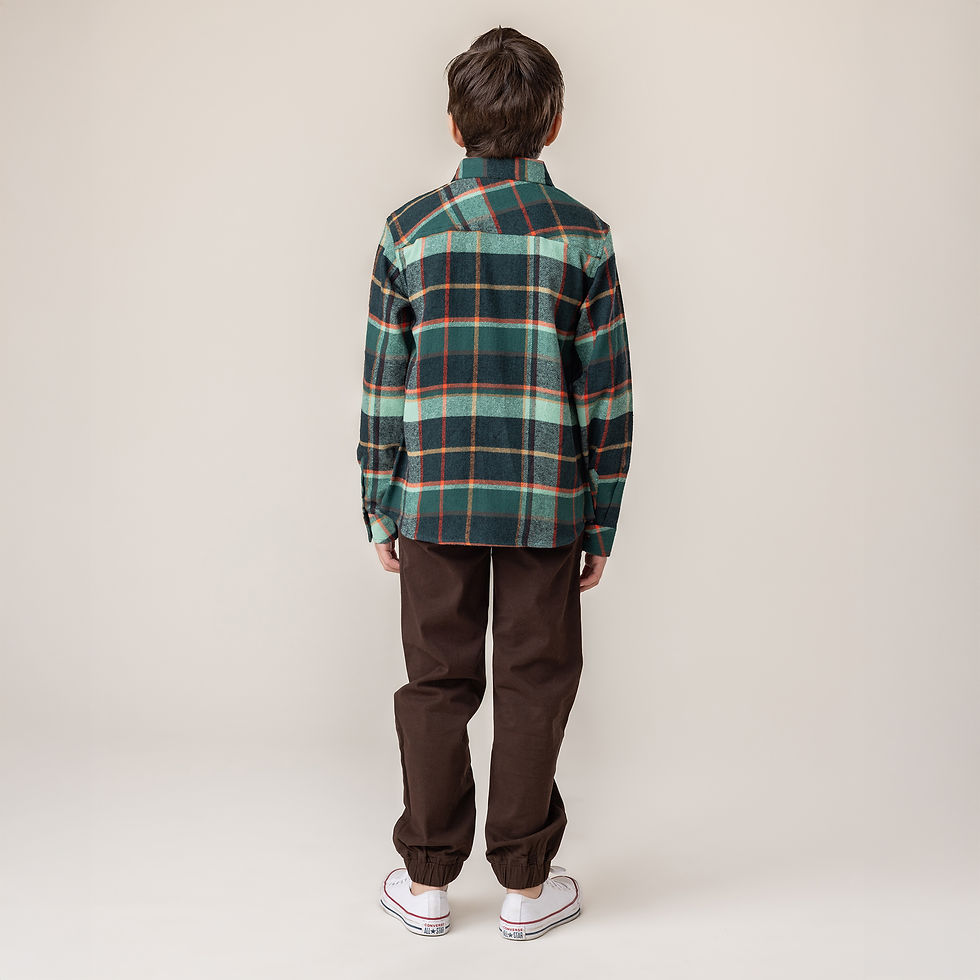 Miniature : NANÖ Chemise en flanelle F2507-01 - Forêt (2 à 14 ans)