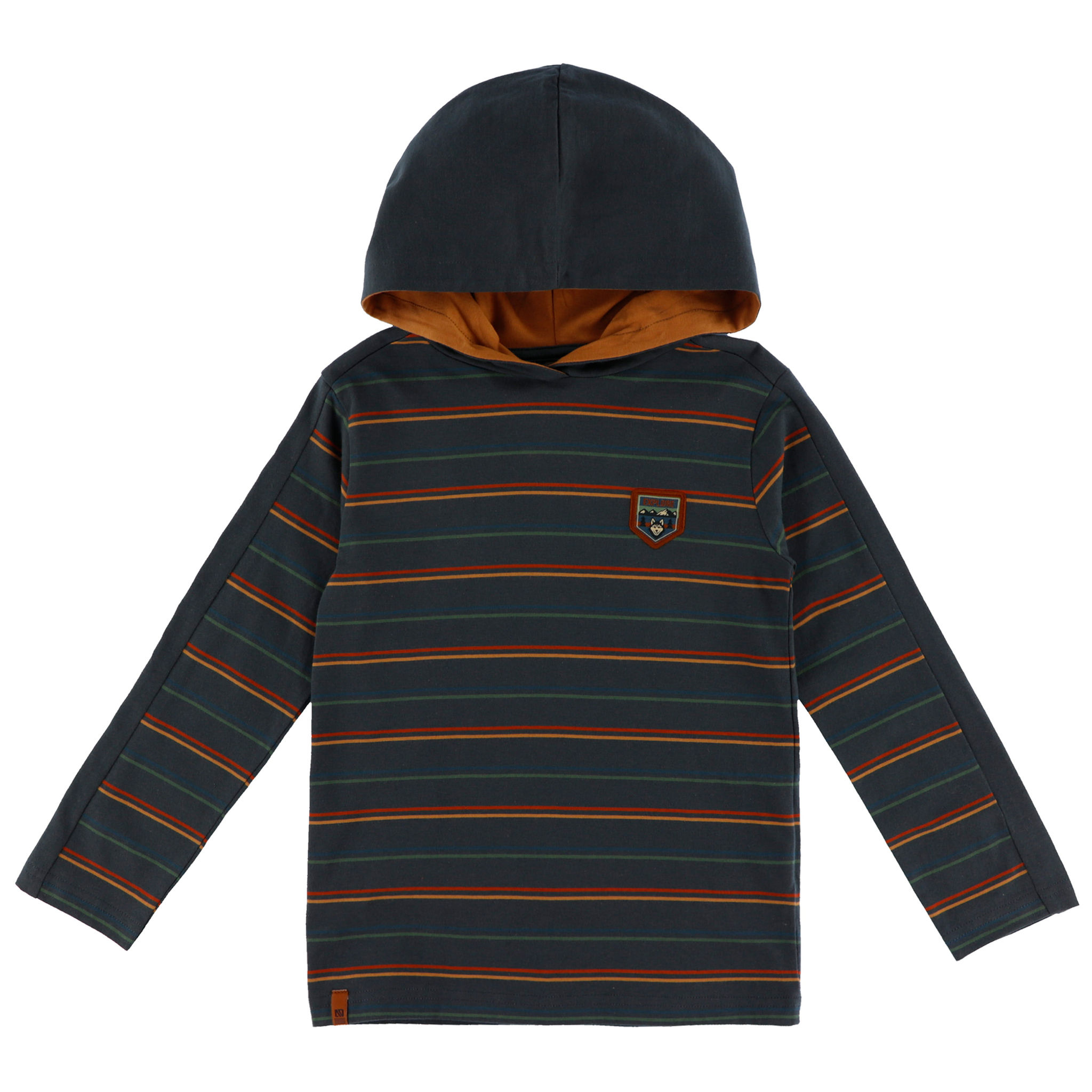 NANÖ T-shirt à manches longues à capuchon F2605-04 - Marine (2-14 ans)