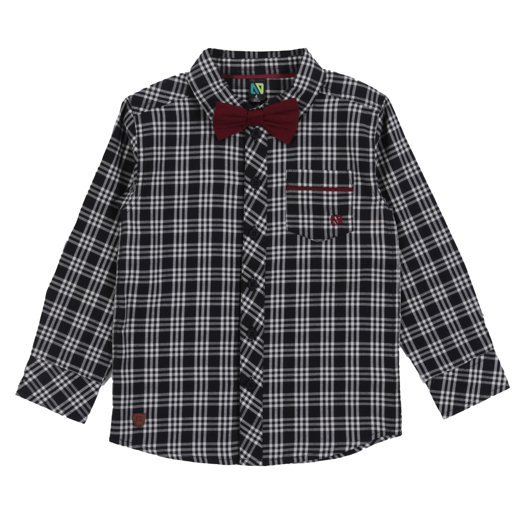 NANÖ NOËL Chemise F252507 (2-14 ans) - Noir