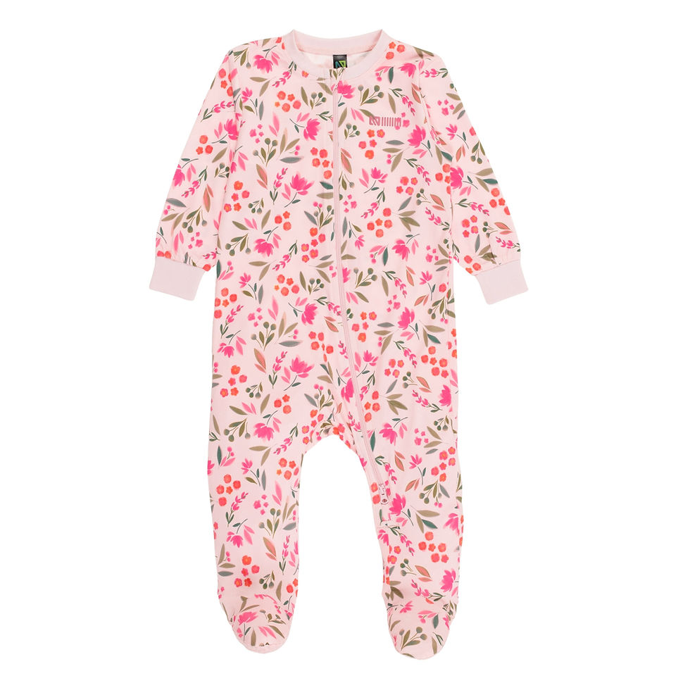 NANÖ Pyjama une pièce avec pied - Rose pâle (3-24 mois)