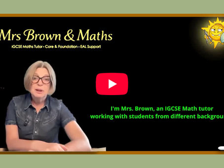 Welcome to My Site! Mrs Brown & Maths | GCSE Maths | IGCSE Maths