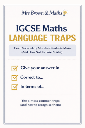 Maths English Vocabulary for the IGCSE Exam: How Language Can Cost You Marks