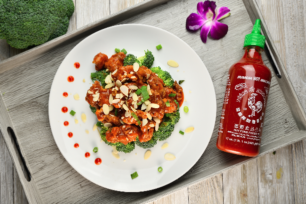 Almond siracha chicken
