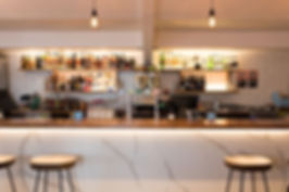 bar with drinks at savoy long jetty