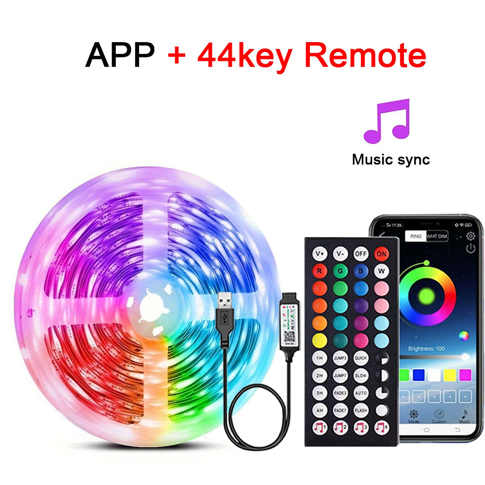 Miniatura: RGB LED Strip Lights Music Sync USB 5V Remote Control Led Ribbon Flexible Lamp F